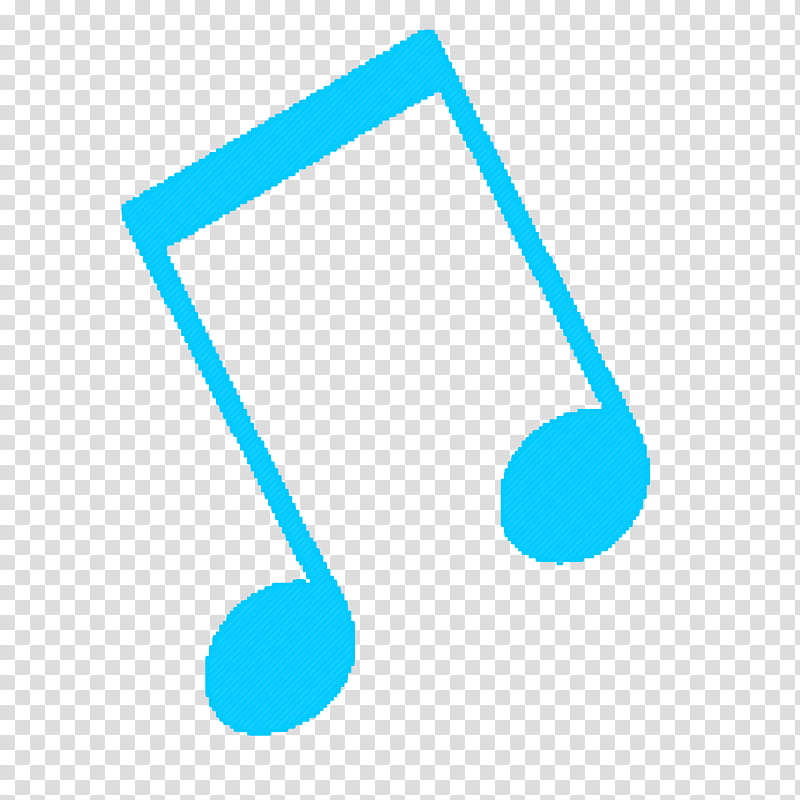 blue music note transparent background PNG clipart