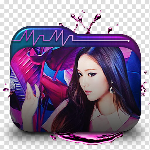 SNSD Mr Mr Official Teasers Folder Icon , Jessica , woman wearing pink and white collared top folder icon transparent background PNG clipart