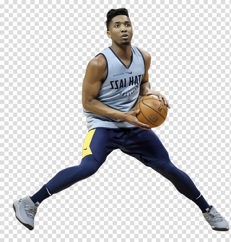 Donovan Mitchell Utah Jazz Basketball NBA Philadelphia 76ers, Watercolor,  Paint, Wet Ink, Basketball Player, Sports, NBA Rookie Of The Year Award,  Jersey transparent background PNG clipart
