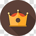 Flatjoy Circle Icons, Crown, gold crown illustraiton transparent background PNG clipart