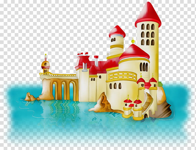 Cartoon Castle, Watercolor, Paint, Wet Ink, Cartoon, Sand Art And Play, Child, Silhouette transparent background PNG clipart