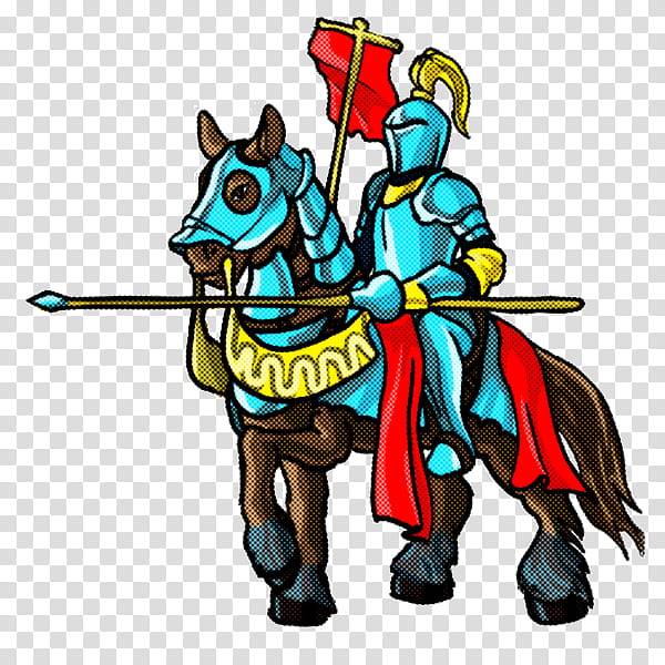 cartoon knight horse conquistador, Cartoon, Animal Figure, Fictional Character transparent background PNG clipart