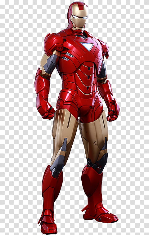 Marvel iron man  mark vi hot toys  transparent background PNG clipart