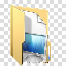 Windows Live For XP, gray flat screen monitor folder icon transparent background PNG clipart