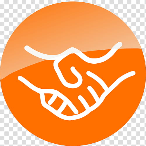 Orange, Organization, Handshake, Avast, Logo, Symbol, Circle transparent background PNG clipart