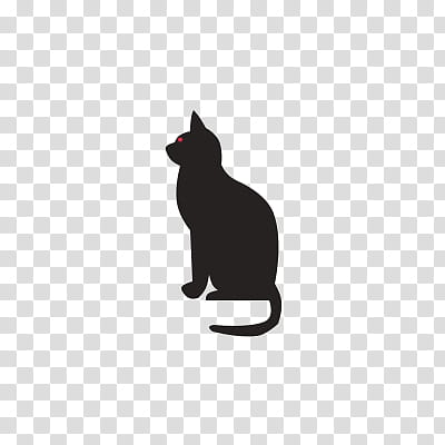 Recursos Halloween, black cat silhouette transparent background PNG clipart