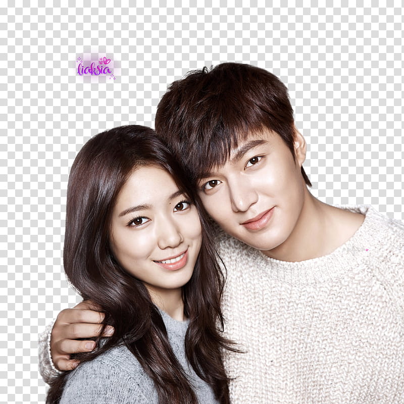 Park Shin Hye and Lee Min Ho transparent background PNG clipart