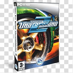 DVD Game Icons v, Need For Speed, Underground , Need For Speed Underground  PC DVD case transparent background PNG clipart