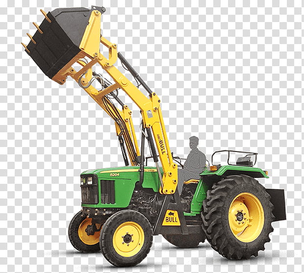 Bull Machines Pvt Ltd Vehicle, Loader, Backhoe Loader, Heavy Machinery, John Deere, Tractor, Bull Machines Private Limited, Agriculture transparent background PNG clipart
