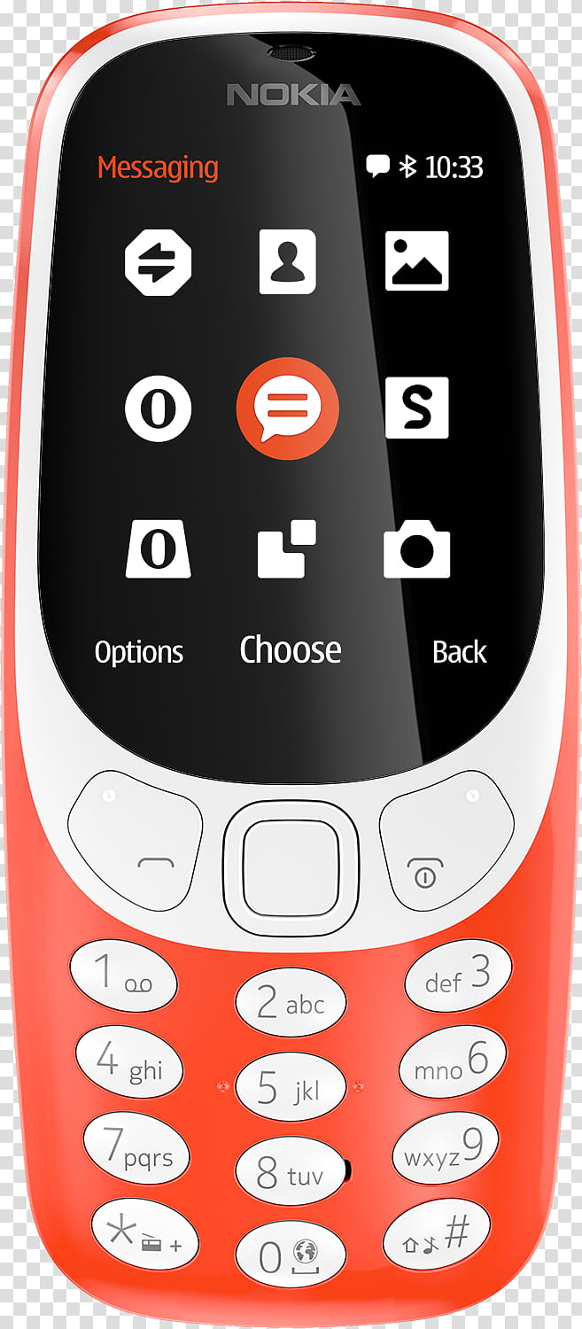 Telephone, Nokia 3310 2017, Hmd Global, Dual SIM, Warm Red, Advance Telecom, Smartphone, Charcoal transparent background PNG clipart