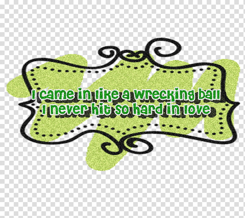 Texto Wrecking Ball Miley Cyrus transparent background PNG clipart
