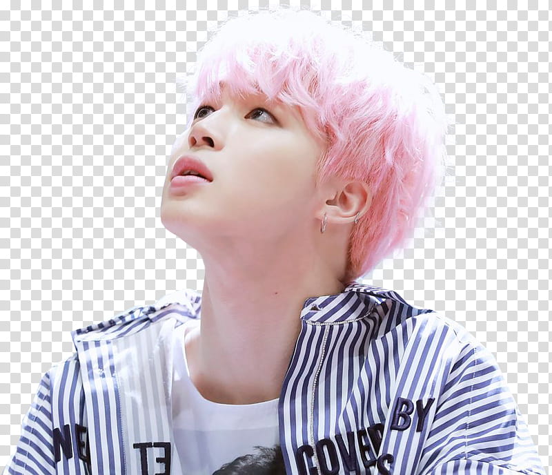 Jimin BTS, man looking up transparent background PNG clipart