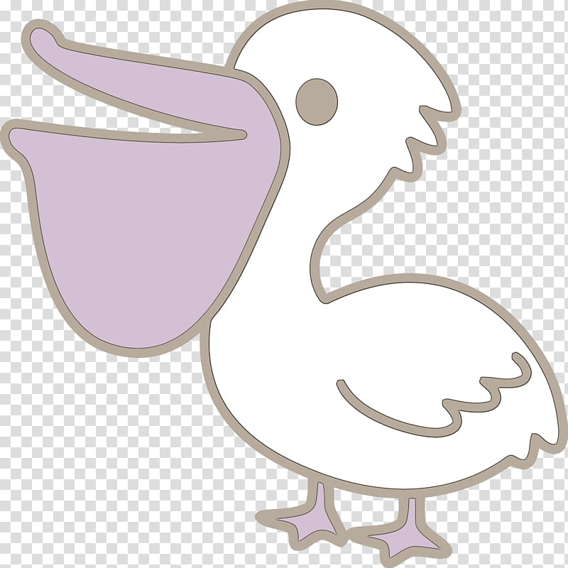 bird wing beak water bird duck, Pelican, Watercolor, Paint, Wet Ink, Swan, Stork, Ducks Geese And Swans transparent background PNG clipart