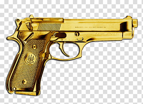 o v e r l a y S, brass pistol transparent background PNG clipart