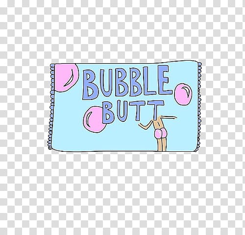 O Overlays, bubble butt text illustration transparent background PNG clipart