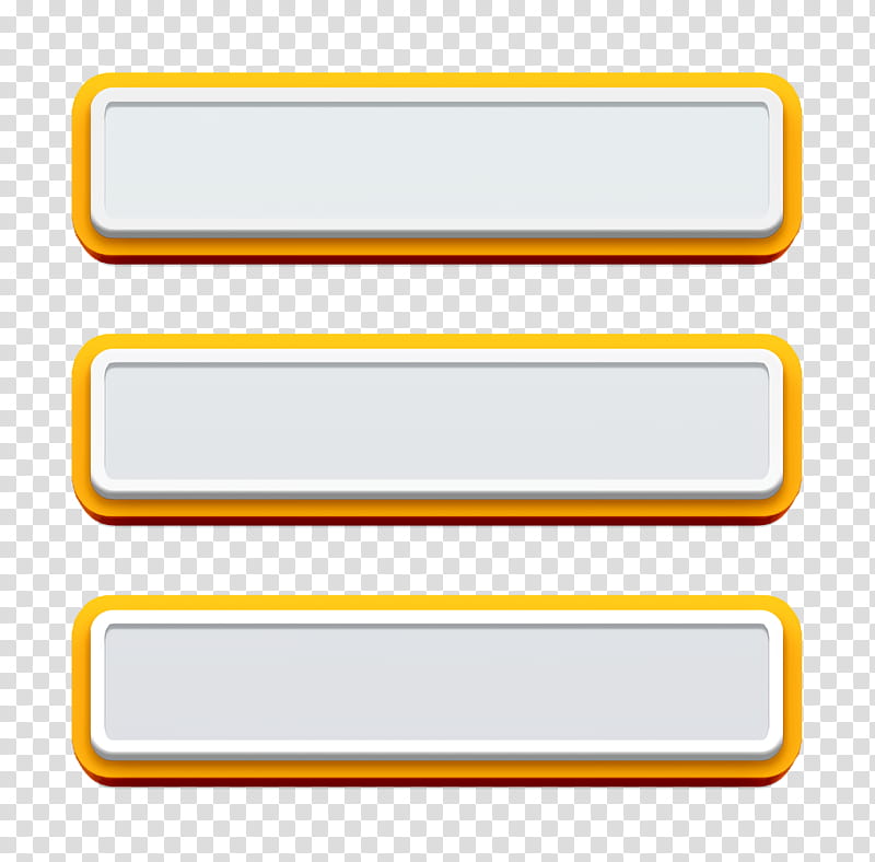 interface icon Menu icon Admin UI icon, Text, Line, Yellow, Rectangle, Material Property, Label, Logo transparent background PNG clipart