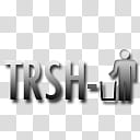 Futura Gradient Icons, Trash Empty , gray TRSH logo transparent background PNG clipart