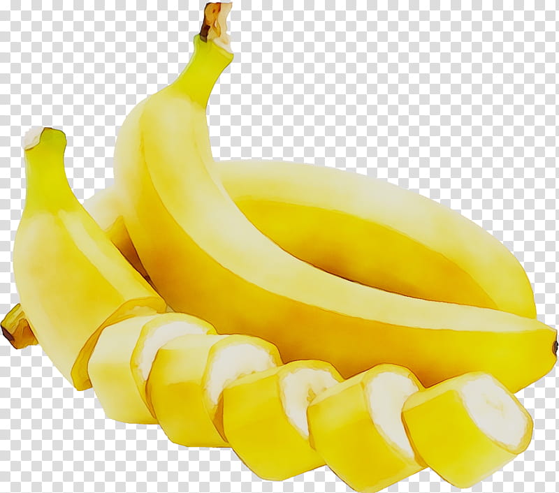 Cartoon Banana, Cooking Banana, Food, Diet Food, Banana Family, Yellow, Fruit, Plant transparent background PNG clipart