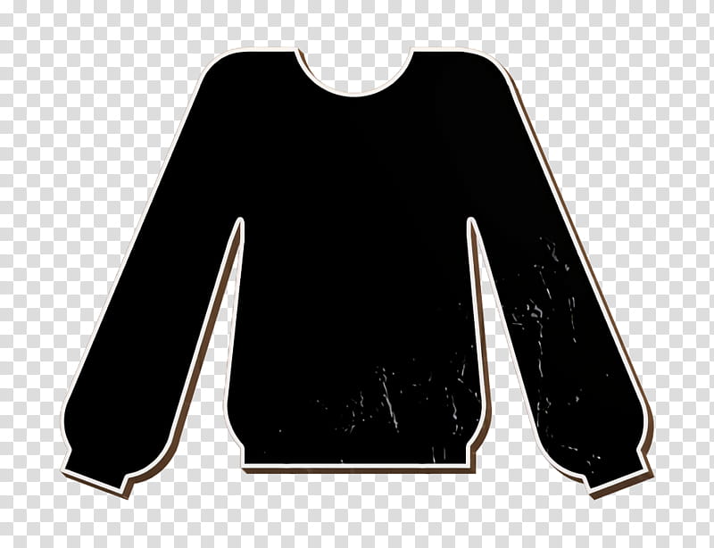 casual icon clothes icon clothing icon, Fashion Icon, Pullover Icon, Shirt Icon, Woman Icon, Black, White, Sleeve transparent background PNG clipart