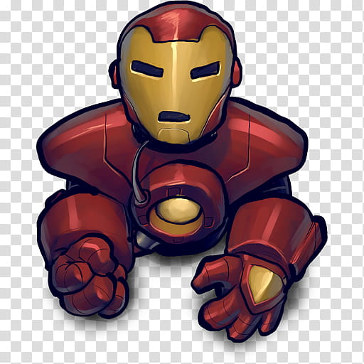 SuperBuuf s, blackred ironman icon transparent background PNG clipart