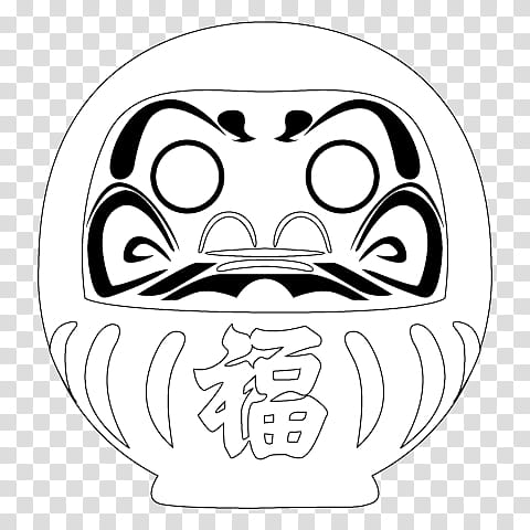 Paint Your Own Daruma transparent background PNG clipart