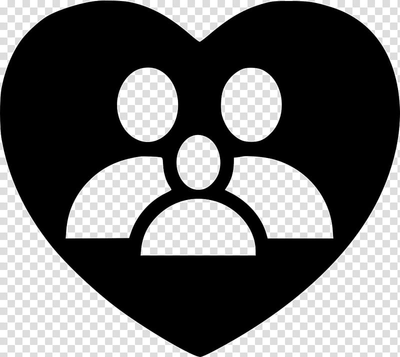 Love Black And White, Family, Donation, Charitable Organization, Child, Symbol, Black And White
, Heart transparent background PNG clipart