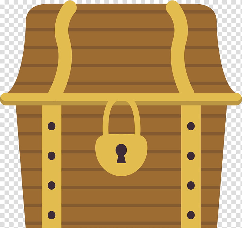 Wood Table, Box, Lock, Treasure, Yellow, Line, Material, Angle transparent background PNG clipart