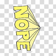 collage, yellow nope text illustration transparent background PNG clipart