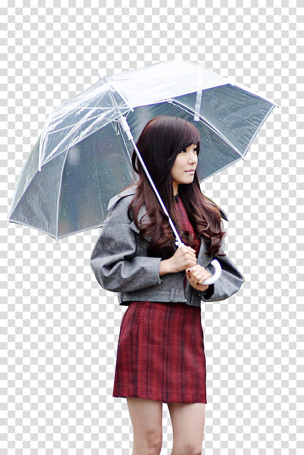 SNSD Tiffany, woman holding umbrella transparent background PNG clipart