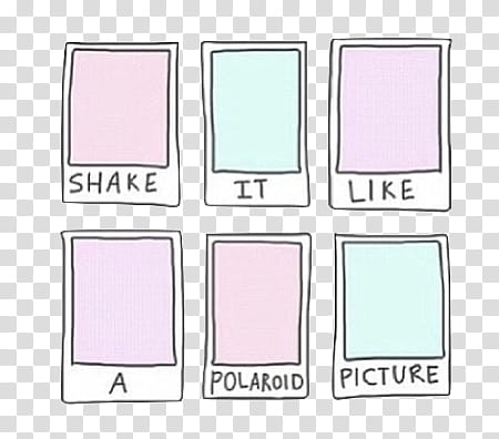 shake it like a Polaroid meme transparent background PNG clipart