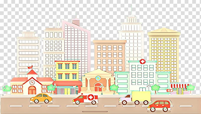 metropolitan area landmark cartoon residential area city, Human Settlement, Urban Design, Neighbourhood, Mode Of Transport transparent background PNG clipart