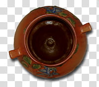 RedThorn Tavern Furnishings Art, brown ceramic mug on saucer transparent background PNG clipart