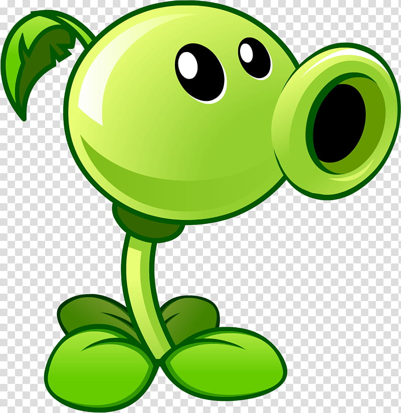 Green Leaf, Plants Vs Zombies Garden Warfare 2, Plants Vs Zombies 2 Its About Time, Video Games, Peashooter, Character, Cartoon, Yellow transparent background PNG clipart