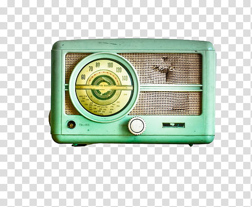 objection , green transistor radio transparent background PNG clipart
