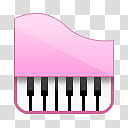 Girlz Love Icons Music Piano Pink And White Electronic Keyboard Art Transparent Background Png Clipart Hiclipart