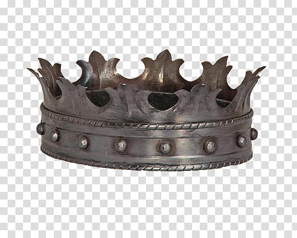 Medieval, silver crown transparent background PNG clipart