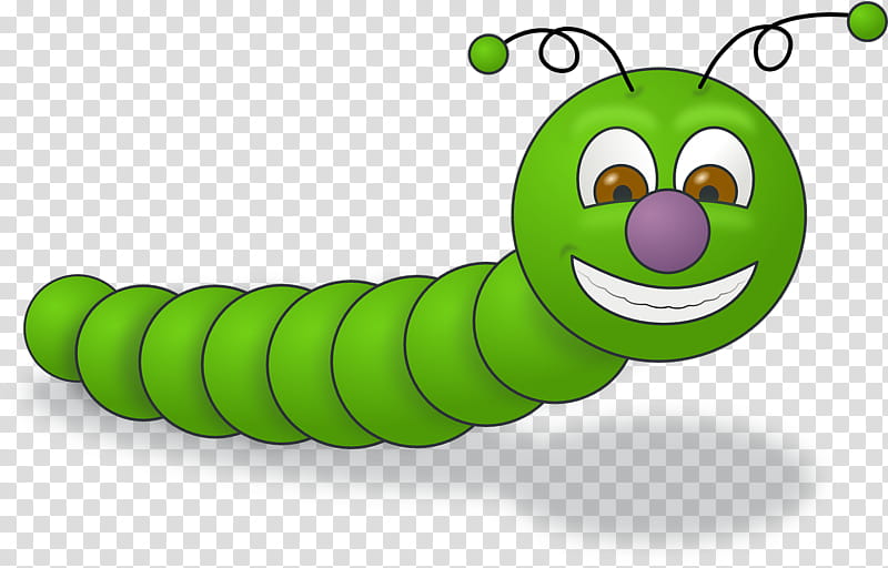 Larva, Worm, Drawing, Line Art, Cartoon, Caterpillar, Insect, Green transparent background PNG clipart
