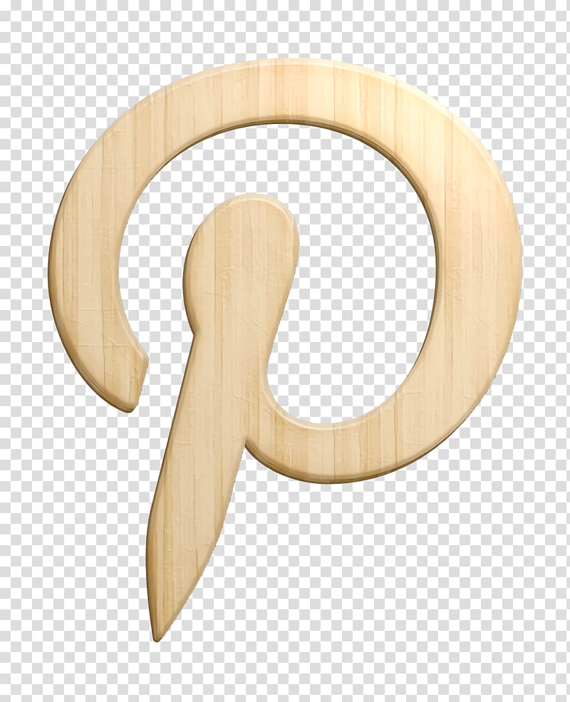 Social icon Pinterest icon, Symbol, Wood, Beige, Ear transparent background PNG clipart