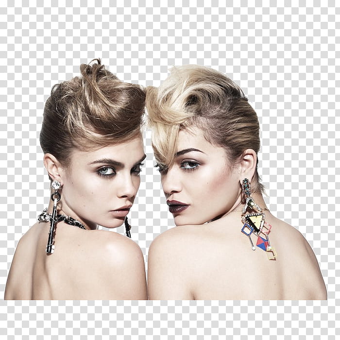 Rita Ora And Cara Delevingne , Cr transparent background PNG clipart