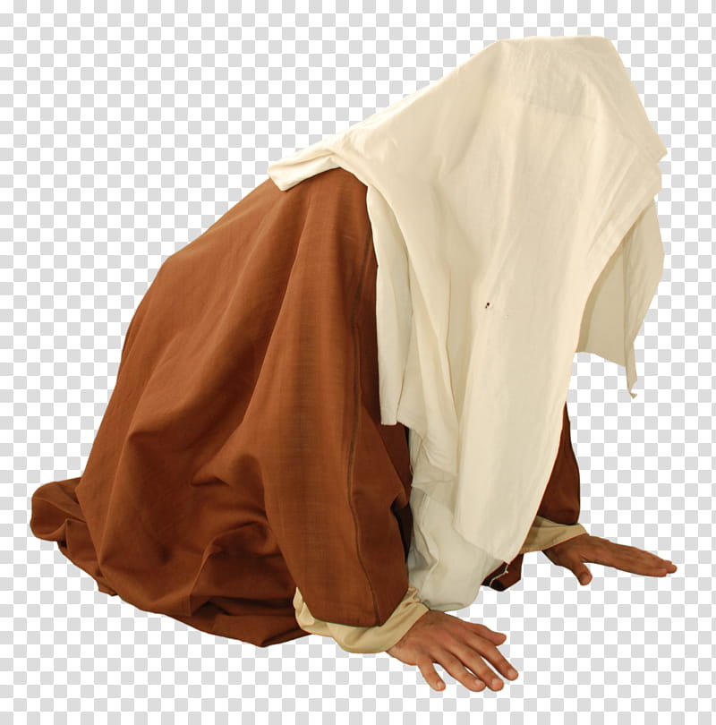 Arab old style clothes , person wearing brown coat transparent background PNG clipart