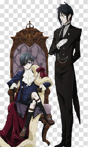 Black Butler characters transparent background PNG clipart