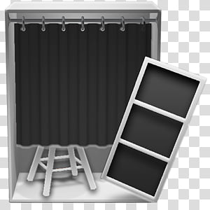 Leopard Graphite Icon , Booth, white wooden framed black wooden side table transparent background PNG clipart thumbnail