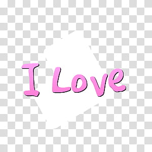 texts candie britney, I love logo transparent background PNG clipart