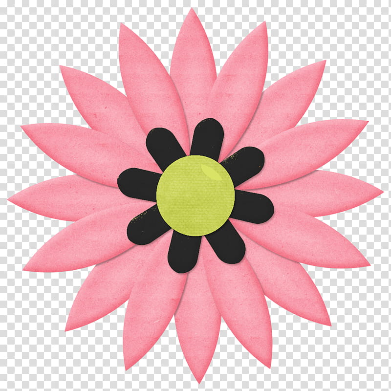 Summer Lovin JanClark, black and pink flower transparent background PNG clipart