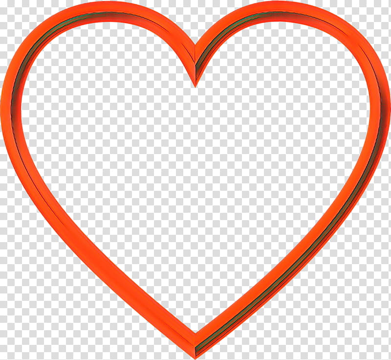 Orange, Cartoon, Heart, Love, Symbol transparent background PNG clipart