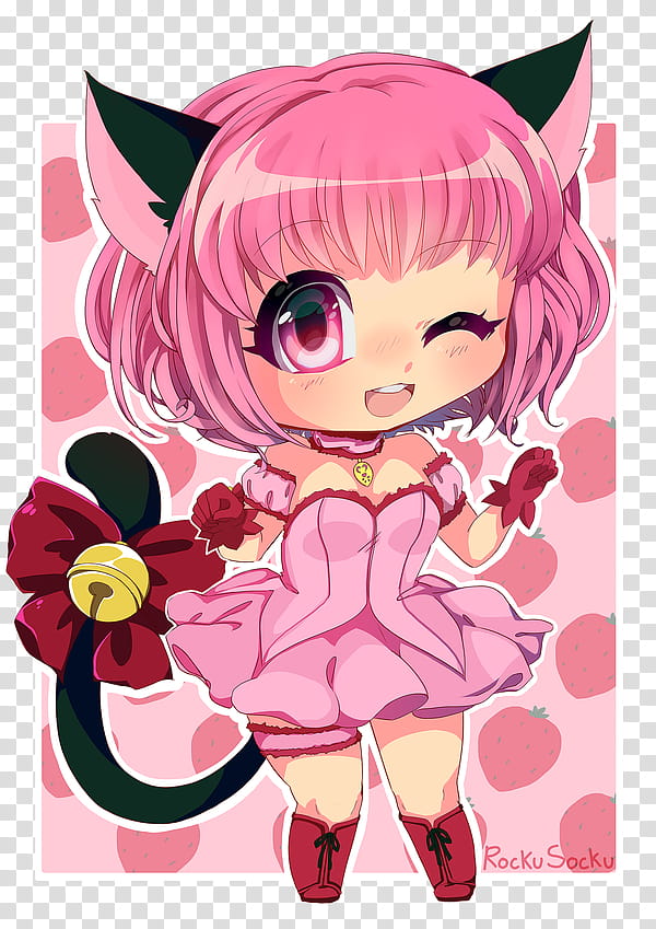 Mew Ichigo Chibi transparent background PNG clipart