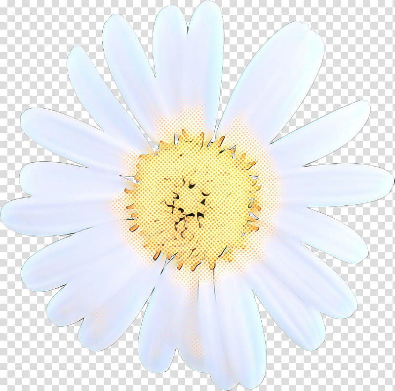 Daisy, Pop Art, Retro, Vintage, Flower, White, Petal, Chamomile transparent background PNG clipart