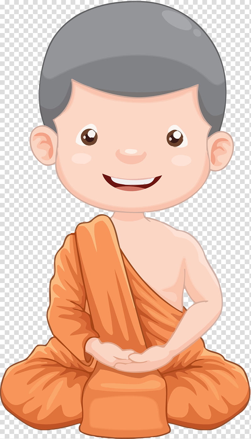 Bodhi Day Bodhi, Cartoon, Cheek, Sitting, Peach, Hand, Finger, Smile transparent background PNG clipart