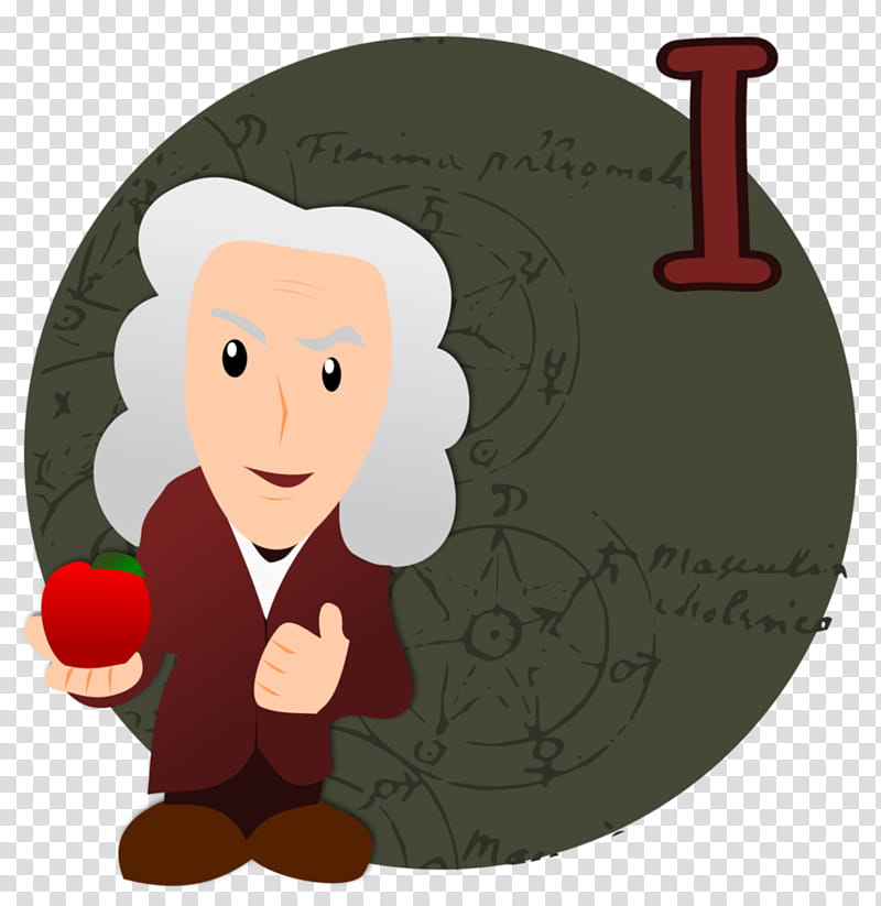 I is for Isaac Newton transparent background PNG clipart
