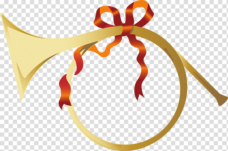 Merry, gold trombone illustration transparent background PNG clipart